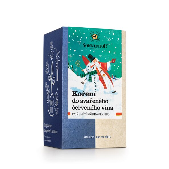 Koření do svařeného červeného vína bio 32,4 g, porc. dvoukomorový