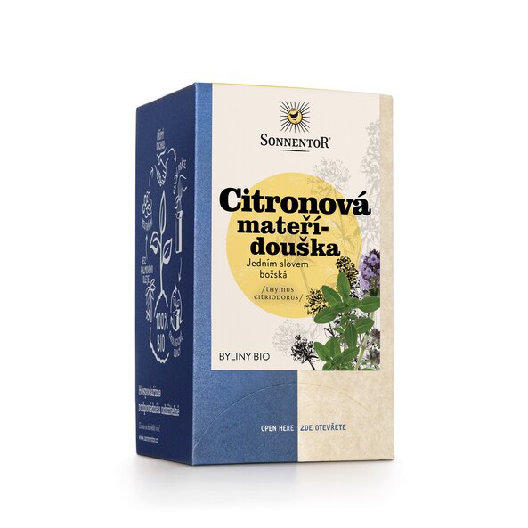 Citronová mateřídouška bio 18 g, porc. dvoukomorový