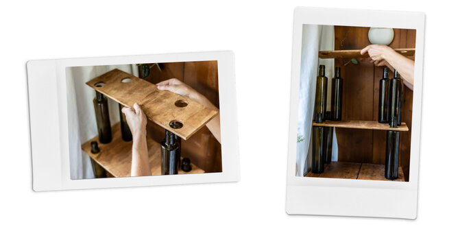 Anleitung für das Flaschenregal | © SONNENTOR